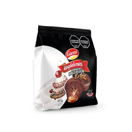 Magdalena Chocolate con Dulce de Leche 215gr