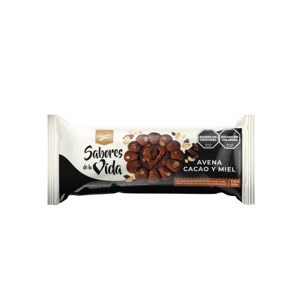 Sabores de la Vida Avena Cacao y Miel 160gr